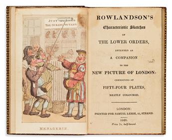 ROWLANDSON, THOMAS. Rowlandsons Characteristic Sketches of the Lower Orders,
